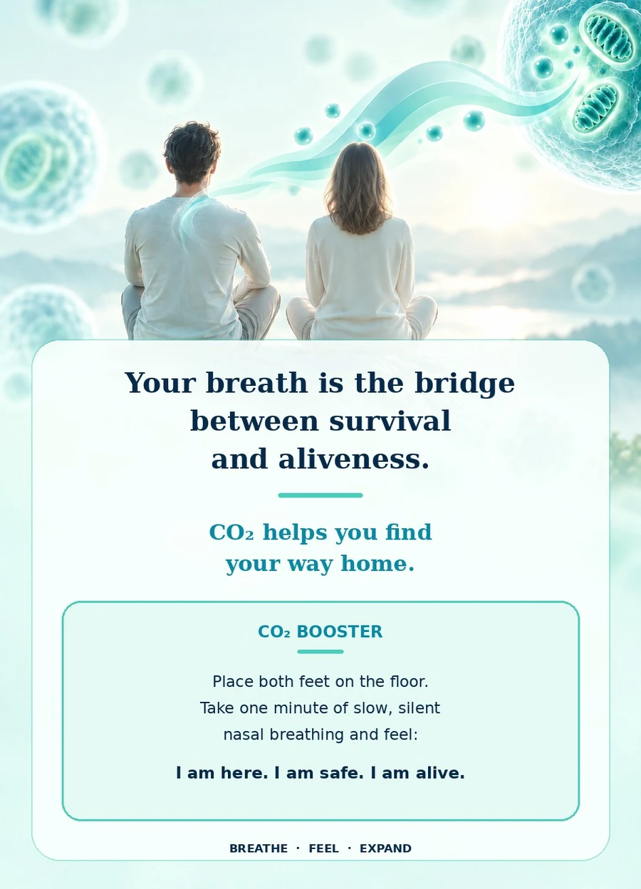 Your breath is the bridge between survival and aliveness.